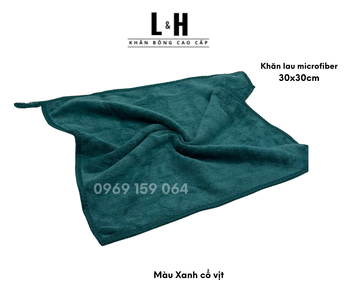 Khăn lau bếp, lau ô tô, lau bàn, khăn KT 30 x 30 cm