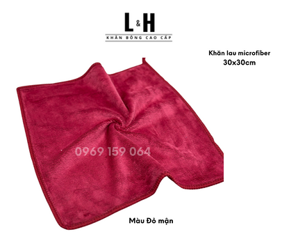 Khăn lau bếp, lau ô tô, lau bàn, khăn KT 30 x 30 cm