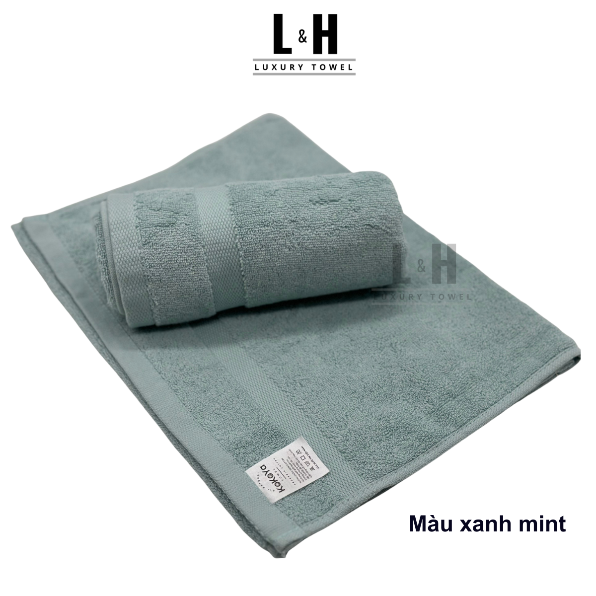 Khăn gội, khăn lau đầu cotton Kokoya 35x80 cm, 100% cotton cao cấp