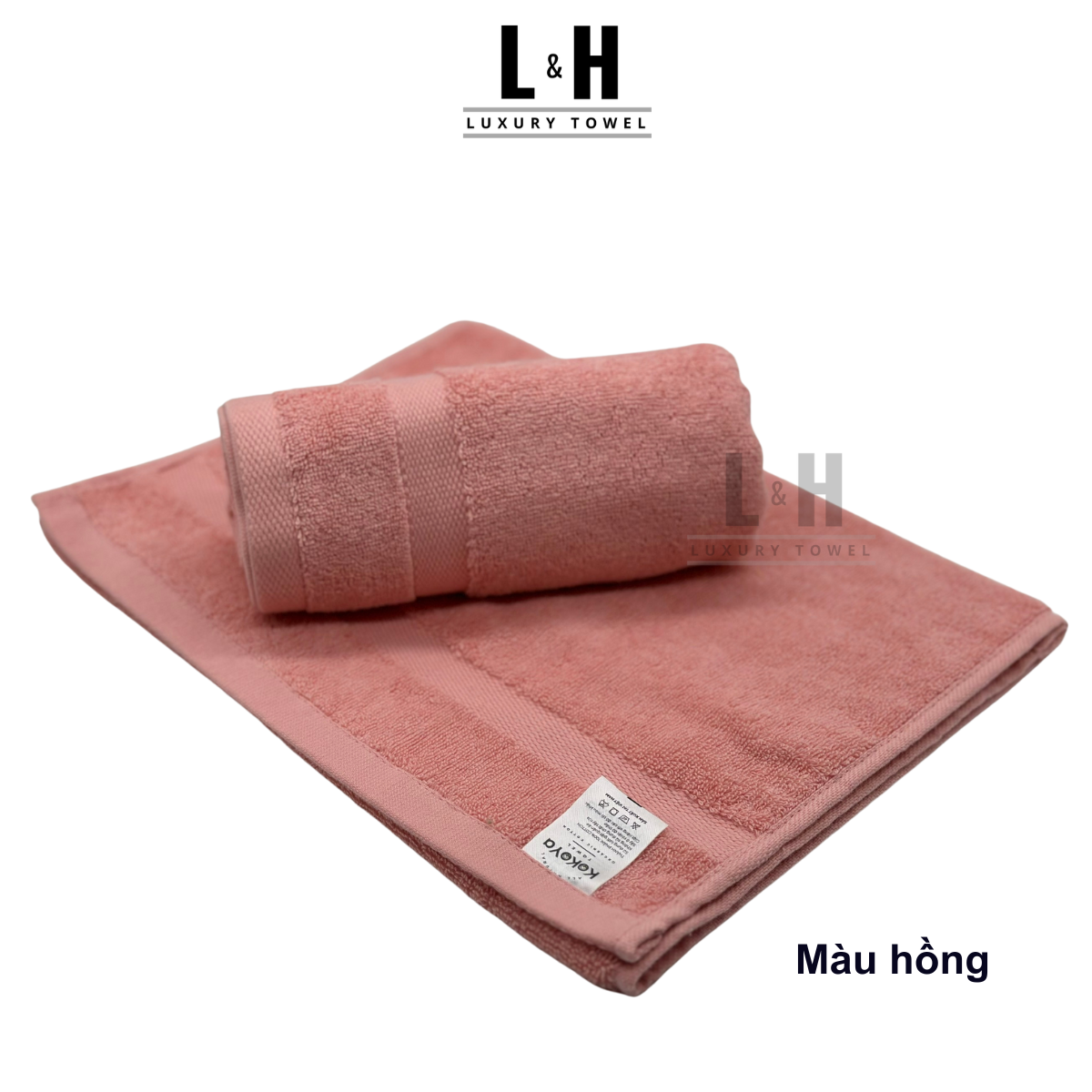 Khăn gội, khăn lau đầu cotton Kokoya 35x80 cm, 100% cotton cao cấp