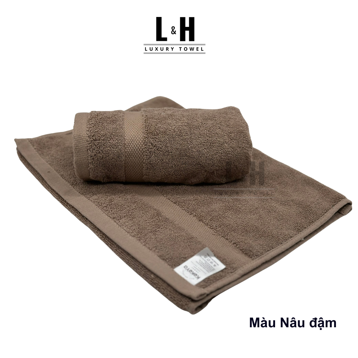Khăn gội, khăn lau đầu cotton Kokoya 35x80 cm, 100% cotton cao cấp