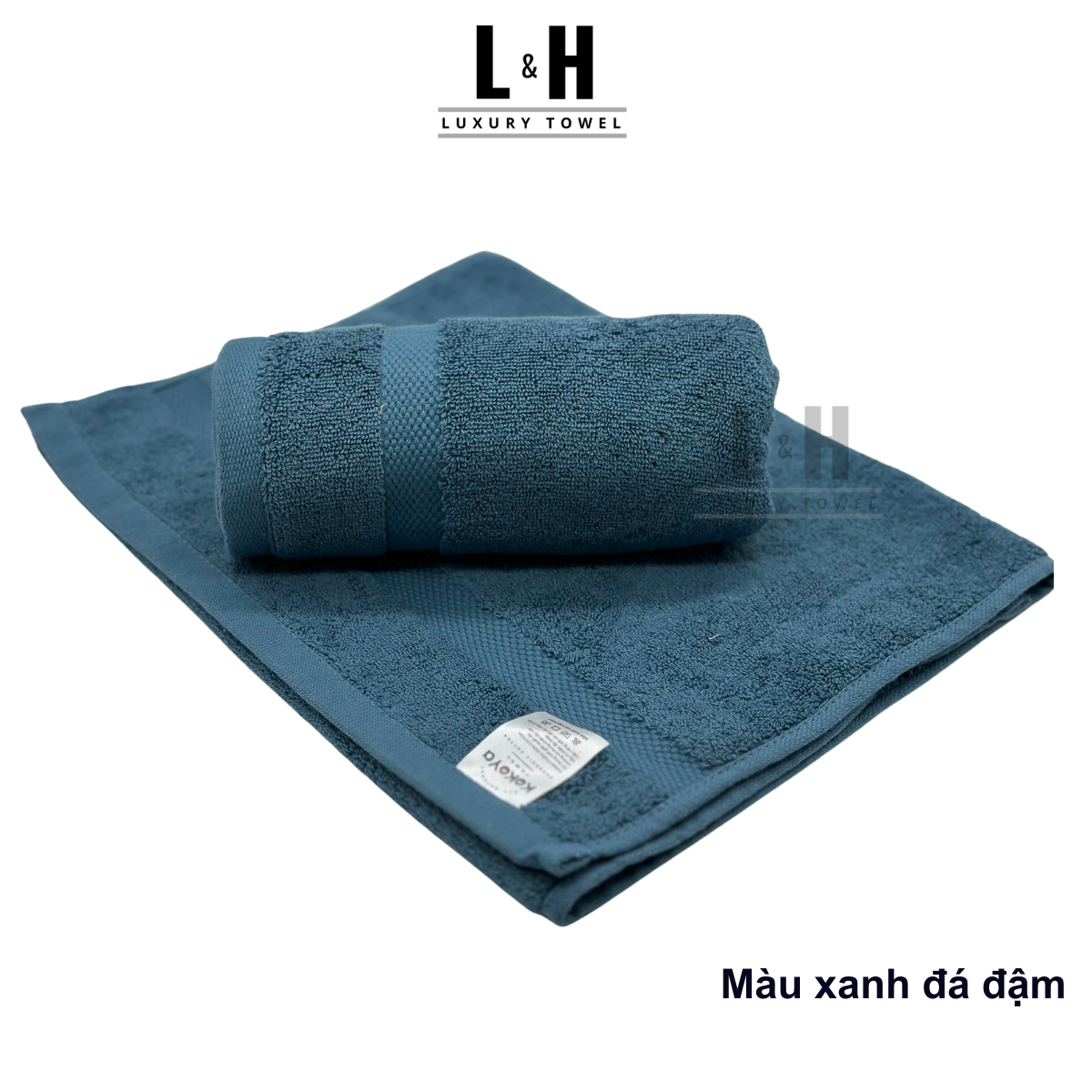 Khăn gội, khăn lau đầu cotton Kokoya 35x80 cm, 100% cotton cao cấp