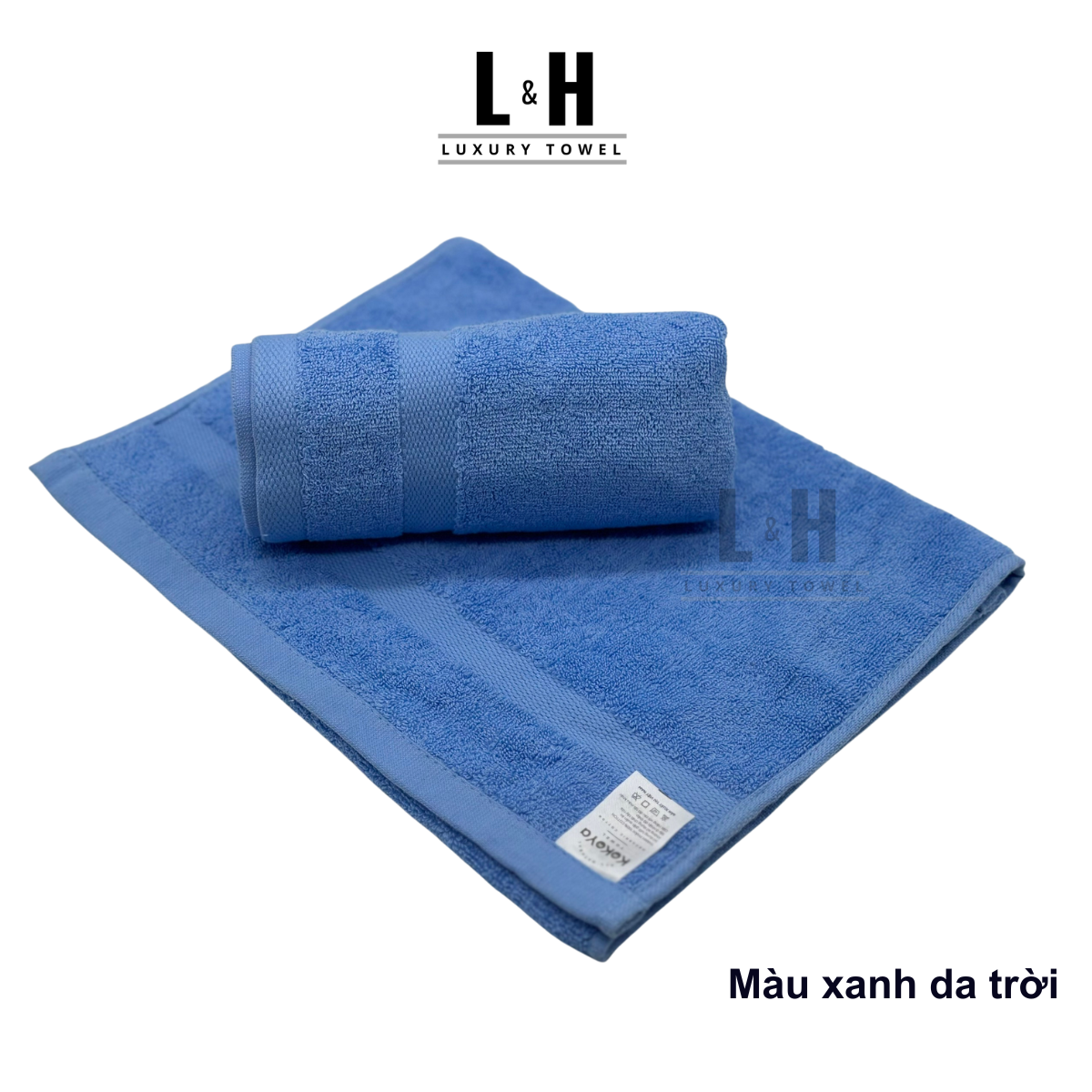 Khăn gội, khăn lau đầu cotton Kokoya 35x80 cm, 100% cotton cao cấp
