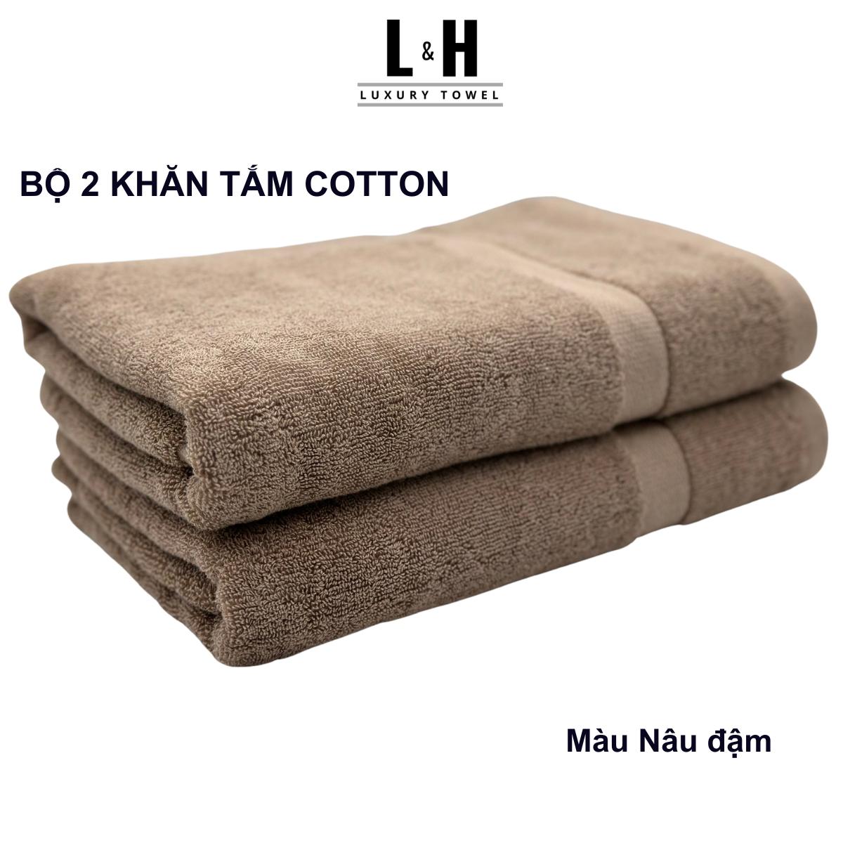 Combo 2c khăn tắm 70x140 và 60x120cm kokoya cỡ lớn