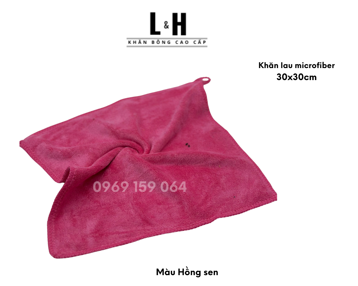Khăn lau bếp, lau ô tô, lau bàn, khăn KT 30 x 30 cm