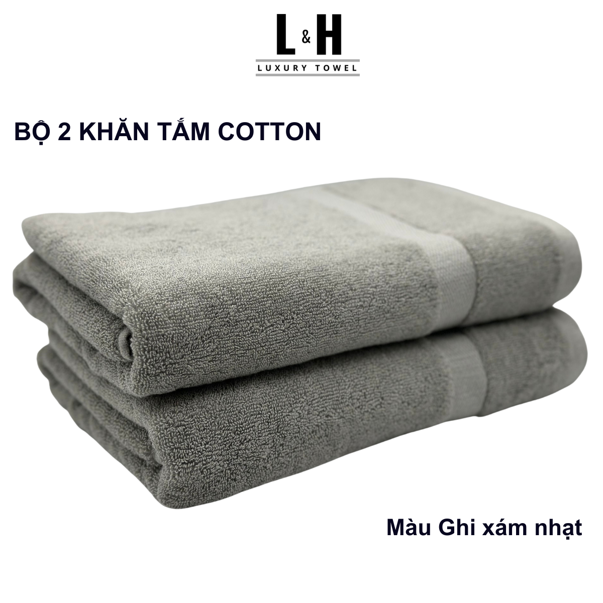 Combo 2c khăn tắm 70x140 và 60x120cm kokoya cỡ lớn