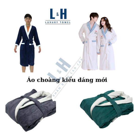 Áo Choàng Tắm Khách Sạn, Áo Choàng Ngủ Microfiber Cao cấp