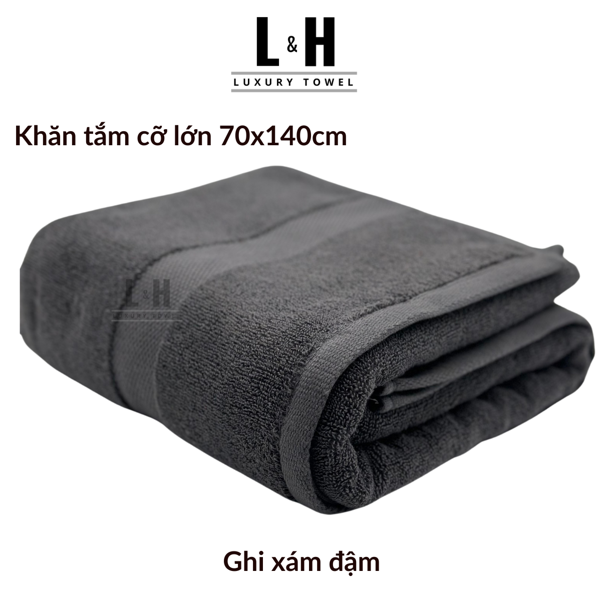 Khăn tắm cotton cỡ lớn Kokoya 70x140cm, 100% cotton cao cấp