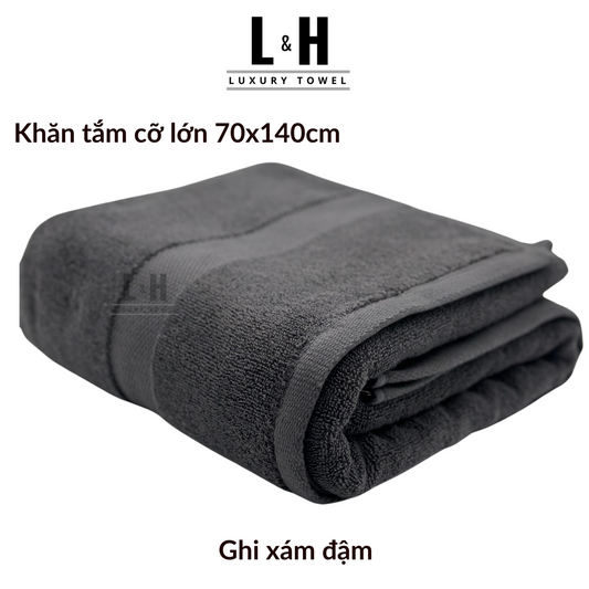 Khăn tắm cotton cỡ lớn Kokoya 70x140cm, 100% cotton cao cấp