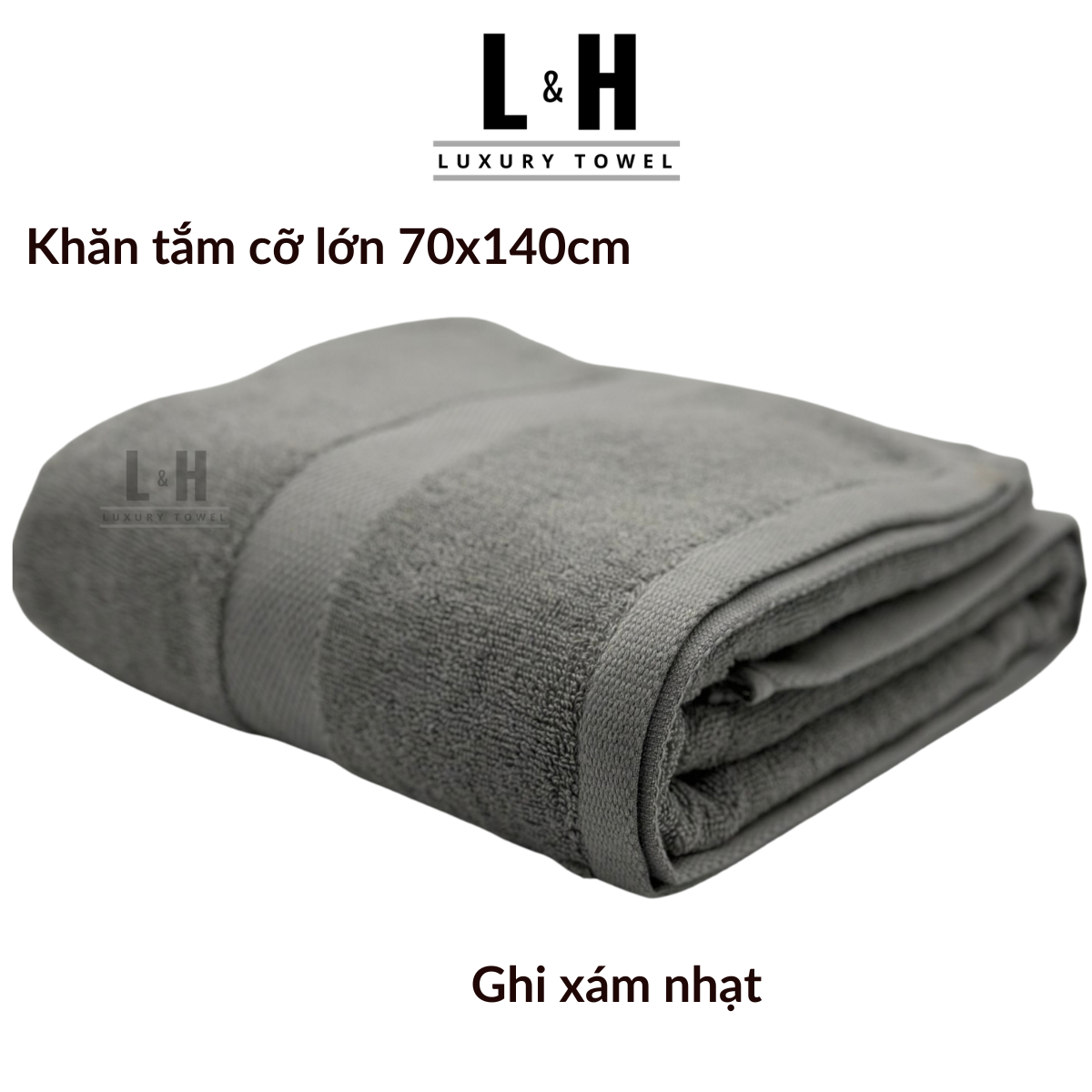 Khăn tắm cotton cỡ lớn Kokoya 70x140cm, 100% cotton cao cấp