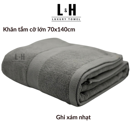 Khăn tắm cotton cỡ lớn Kokoya 70x140cm, 100% cotton cao cấp
