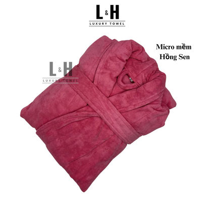 Áo Choàng Tắm Khách Sạn, Áo Choàng Ngủ Microfiber Cao cấp