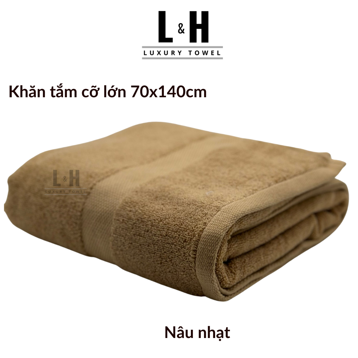 Khăn tắm cotton cỡ lớn Kokoya 70x140cm, 100% cotton cao cấp