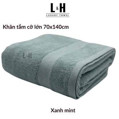 Khăn tắm cotton cỡ lớn Kokoya 70x140cm, 100% cotton cao cấp