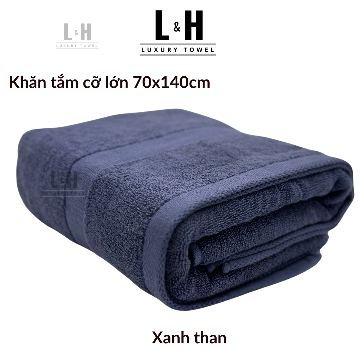 Khăn tắm cotton cỡ lớn Kokoya 70x140cm, 100% cotton cao cấp