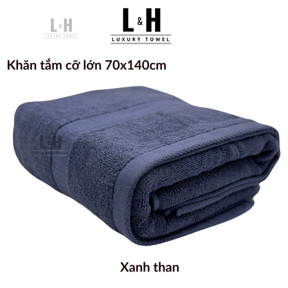 Khăn tắm cotton cỡ lớn Kokoya 70x140cm, 100% cotton cao cấp