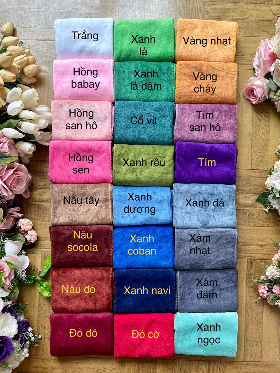 Khăn lau ô tô, lau bếp, lau cửa kính 25 x 50cm