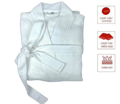 áo choàng tắm cotton tổ ong