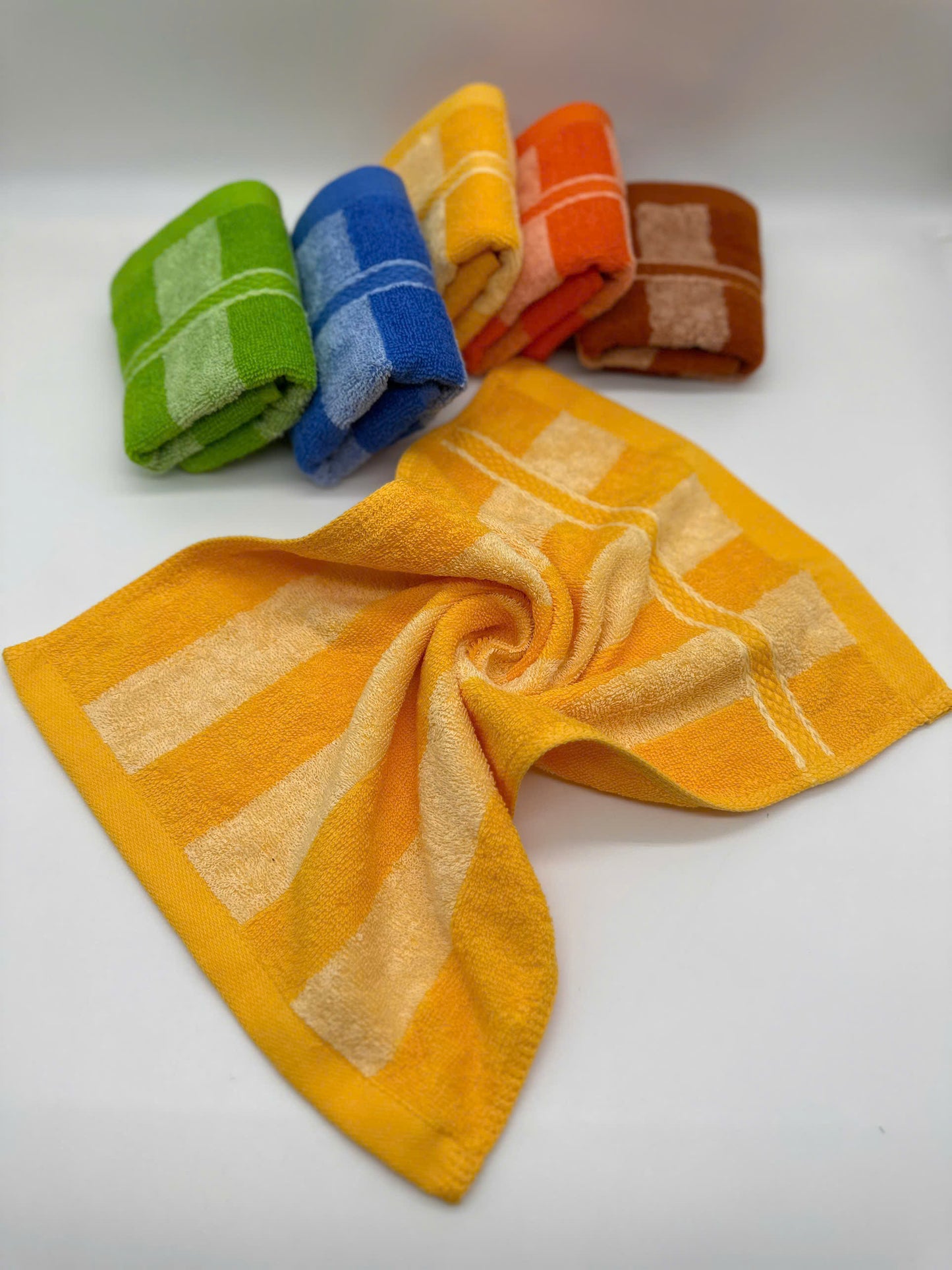 Khăn mặt kẻ mờ, 28x48cm, 50g
