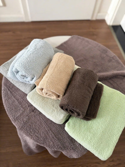 Set 2 khăn xuất dư trơn MJ dầy 550g